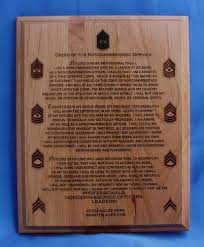 Us Army Nco Creed Personalized Plaque Military Graduation Gift Solid Wood Laserengraved Military Graduation Gift Personalized Plaques Military Graduation