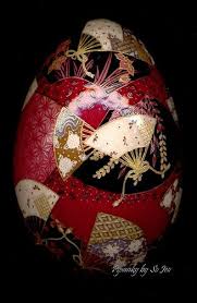 Kimono Fans By So Jeo Via Flickr Egg Art Easter Egg Art Egg Shell Art
