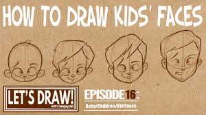 Connect the sides to the chin. Let S Draw Episode 16 How To Draw Baby Kid Faces Youtube