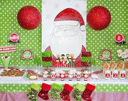 Herecomessanta Christmas Dessert Table For Kids Kids Christmas Party Christmas Party Supplies Christmas Fun
