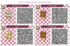 Qr Codes For Rustic Acnl Towns Stepping Stones Stone Tiles Wooden Bridge Wooden Sign First T Qr Codes Animal Crossing Animal Crossing 3ds Animal Crossing