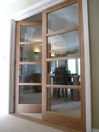 Internal Doors Made From Oak With Glass Paneling Throughout Providing A Simple Yet Elegant Tra Glass Doors Interior Internal Glass Doors Internal Wooden Doors