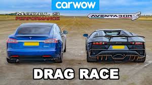 Drag Race Lamborghini Aventador Aventador S Roadster Vs Tesla Model S Performance Automotors Gr In 2020 Tesla Model New Tesla Tesla Model S
