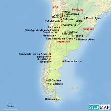 Bruisend buenos aires, de iguazu falls of ruig rood landschap vol cactussen. Stepmap Argentinie Landkarte Fur Argentina