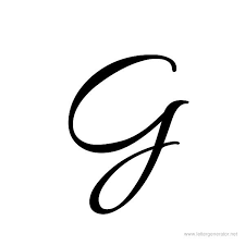 The patterns can be printed in any color, or black and white. G Capital Cursive Writing Novocom Top