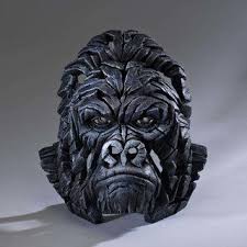 Edge Sculpture Gorilla Buste Skulpturen Abstrakte Skulptur Keramik Tiere