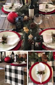 Black And White Buffalo Plaid Table Decor Modern Christmas Black And White Buffalo Plaid Table Runner Family Gathering Christmas Farm T Buffalo Plaid Table Runner Christmas Farm Buffalo Plaid Christmas