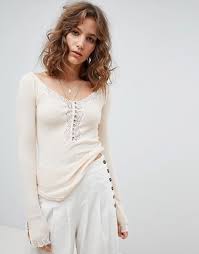Free People To The West Long Sleeve T Shirt Asos