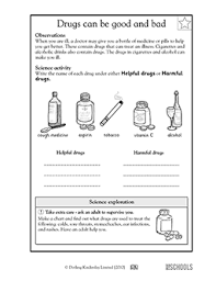 Free Printable Kindergarten Worksheets Word Lists And Activities Page 9 Of 41 Greatschools In 2020 Drug Awareness Lessons Worksheets For Kids Alcohol Prevention