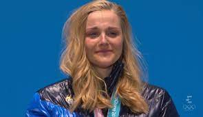 Check out the latest pictures, photos and images of stina nilsson. Stina Nilsson Swe Emotional When Receiving The Gold Medal For Women S Cross Country Classic Sprint Olympics