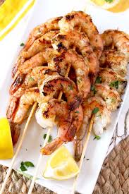 First make sure you soak your wood or bamboo skewers (i recommend bamboo, they hold up better to heat) in water for at least half an hour. Cajun Grilled Shrimp Skewers Lemon Blossoms