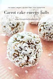 Carrot Cake Energy Balls Throughthefibrofog Recipe Fun Snack Recipe Fun Snacks Recipes