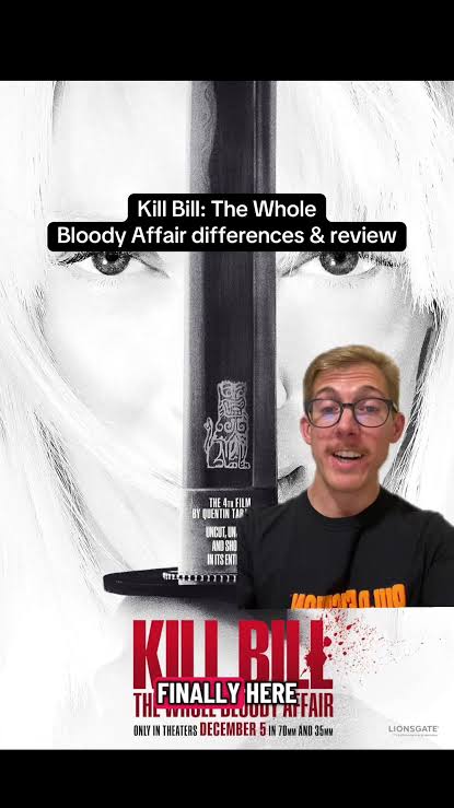 Differences in Kill Bill The Whole Bloody Affair. It’s definitely the  difinitive way to watch Quentin Tarantino’s fourth film. #movies #movienews  #moviereview #fyp #quentintarantino