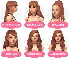 Aveira Sims 4 Clay Hair Recolors Updated Sims 4 Hairs Sims 4 Sims 4 Anime Sims
