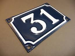 Plaque Emaillee Bleue 93 Numero De Rue France De 1 A 216 Etsy Numero De Rue Plaque Emaillee Plaque De Porte