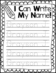 Little kids entering kindergarten are expected to not only know their abcs, but are often names are listed in alphabetical order; Mrs Jones Creation Station Freebie Friday Name Handwriting Practice Kindergarten Names Name Writing Practice Preschool Writing