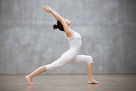 Warrior yoga pose strength