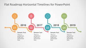 Pick a timeline layout from the gallery that appears, such as this basic timeline in the list section. Flat Timelines Powerpoint Templates