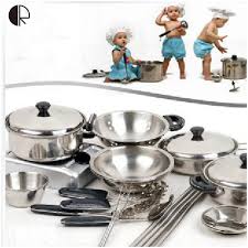 Reliable pots and pans that look and do the part. Toy Steel Kitchen Set Novocom Top