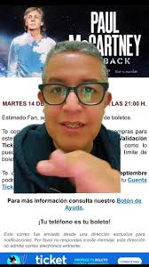 Compra de boletos para el concierto de The Beatles