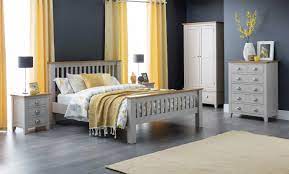 Whether you favour a contemporary or traditional look, you can't go wrong with grey in a bedroom. Julian Bowen Richmond Grey Oak Bedroom Furniture Metal Handles Solid Wood Ebay