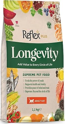 Reflex Plus Longevity Yetişkin Kedi Maması 1100 gr