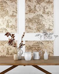 La Maison Pierre Frey On Instagram Le Printemps Du Mekong Wallpaper Modeled On A Toile De Jouy This Design Represents Chi Pierre Frey Toile De Jouy Jouy