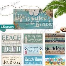 Maybe you would like to learn more about one of these? 15 Kinds Of Beach Signs Hanging Plaques Wooden Signs Gift Beach House Seaside Decoration 3 9 7 8 Wish