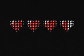 Download Pixel Heart Row Rhinestone Template Svg Graphic By Designedbygeeks Creative Fabrica PSD Mockup Templates