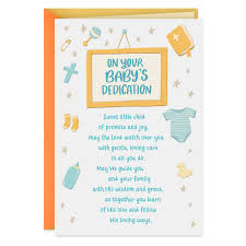 Sweet Child Religious Baby Dedication Card Greeting Cards Hallmark