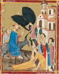 Palm sunday artwork (below) lord's supper artwork. Palm Sunday In Medieval Manuscripts Medievalists Net