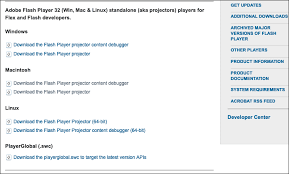 On windows machines flash player projector download needs no installation, you just need to click on the file and the projector will automatically open. Adobe Flash Player Projector Mac