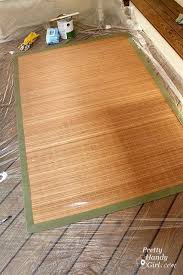 Painting A Bamboo Rug Bamboo Rug Bamboo Area Rug Painted Bamboo