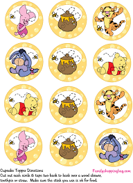 Cupcake Toppers 1 Amigos De Winnie The Pooh Tarta De Winnie The Pooh Pooh Bebe