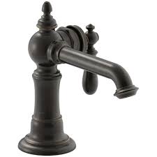 This tub faucet subtle and sensual curves invite touch, while its precise geometry gives a sense of control and precision. Kohler Artifacts Single Hole Single Handle Bathroom Faucet In Oil Rubbed Bronze 885612164490 Ebay