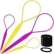 Amazon Com Topsy Hair Tail Tools Tsmaddts Hair Braid Accessories Ponytail Maker 4 Pcs Topsy Tail Kit Fr Braid Accessories Hair Accessories Braids Braid Tool