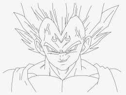 Use pairs of curved lines that meet in jagged points. Drawing Vegeta Dragon Ball Z Transparent Png Clipart Kid Buu Dbz Drawing Png Download Kindpng