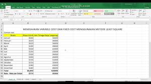 Hitunglah harga jual dengan metode total cost ! Kelompok 1 Tugas 1 Akuntansi Biaya Memisahkan Biaya Variabel Biaya Tetap Dgn Metode Least Square Youtube
