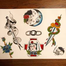 Tattoo Flash Sheet American Traditional Tattoo Ideas Traditional Tattoo American Traditional American Traditional Tattoo