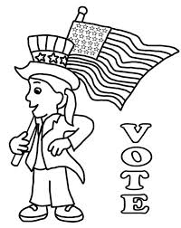 Seuss color pages and celebrate read across america day! Election Day Coloring Pages Preschoolers