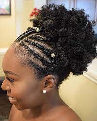 Fetes De Fin D Annee Idees De Coiffure Pour Cheveux Afro Natural Hair Styles Easy Natural Hair Braids Short Natural Hair Styles
