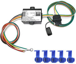 Trailer lights are an important part of trailer safety. Amazon Com Carrofix Powered 3 To 2 Wire Trailer Tail Light Converter With 1 5ft Leads And 4 8ft 4 Way Wiring Harness Connector Led Compatible Automotive