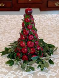 Christmas Centerpiece Holiday Centerpiece Apple Grape Etsy Christmas Centerpieces Holiday Centerpieces Williamsburg Christmas