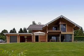 Maison Bois Savoie Poteau Poutre Labellisee Bbc Construction Maison Bois