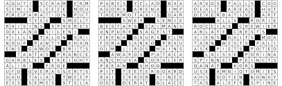 Blank crossword puzzle grid 15x15. Create A Uniquely Solvable Crossword Without Clues Code Golf Stack Exchange