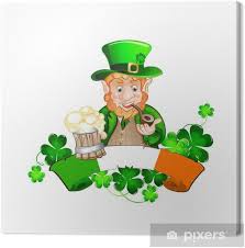 Cute Cartoon Leprechaun St Patrick Day Canvas Print Pixers We Live To Change If you see any issues please send. pixers