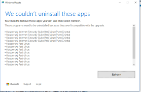 Cannot Install Updates Due To Kaspersky Anti Virus Microsoft Community