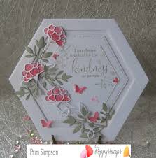 See more ideas about card making, cards handmade, inspirational cards. Hi Everyone Pam Here Today Hope You Had A Wonderful Christmas Hexagon Shaped Card From My Stash Memory Box Ope Hexagon Cards Pinterest Cards Shaped Cards