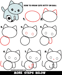 A beautiful rabbit drawn step by step with artistro paint markers. How To Draw A Cat Step By Step Guide At How To Api Ufc Com