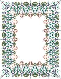 اطارات اسلامية للتصميم براويز دينية للتصميم اجمل الاطارات الاسلامية روزة Monochrome Oriental Flourish